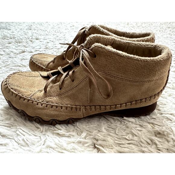Skechers Women's Bikers Totem Pole Chukka Boot Size 7.5 Suede Casual Comfort - Picture 5 of 9